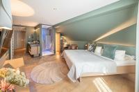 Posteľ alebo postele v izbe v ubytovaní hirschen dornbirn - das boutiquestyle hotel