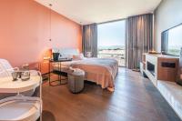 Posteľ alebo postele v izbe v ubytovaní hirschen dornbirn - das boutiquestyle hotel