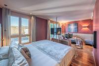 Posteľ alebo postele v izbe v ubytovaní hirschen dornbirn - das boutiquestyle hotel