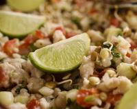uma pilha de comida com um limão em cima em New Ruins Off-The-Grid SuperAdobe Domes with Pool em San Francisco de Abajo