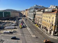 Nespecifikovaný výhled na destinaci Budapešť nebo výhled na město při pohledu z bed and breakfast
