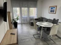 Televízia a/alebo spoločenská miestnosť v ubytovaní Mifi Apartman Balatonlelle