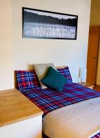 Postel nebo postele na pokoji v ubytování Apartament dúplex amb vistes al Pirineu català