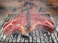 Gril dostupný pro hosty v venkovského domu