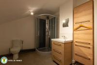 a bathroom with a shower and a sink and a toilet at L&#39;Appart de La Goutte d&#39;Or in Avize