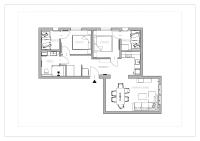 Plán poschodí v ubytovaní Apartamenty przy Parku Szwedzkim