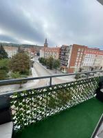 Balkón alebo terasa v ubytovaní Apartament Centrum