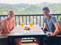 Svalir eða verönd á Quick Stop Inn