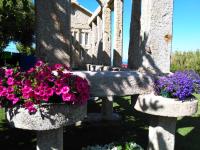 A garden outside Casa Puertas
