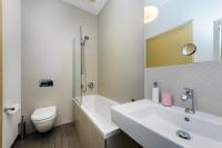 Koupelna v ubytování Bellevue Apartment