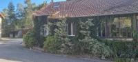 a house covered in green ivy next to a street at Meublé de tourisme &quot;Les brosses tillots&quot; in Mary