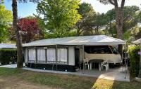 Vonkajšia záhrada v ubytovaní PS-Caravaning auf Union Lido - Wohnwagenvermietung