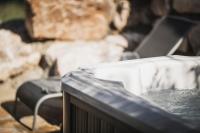 Půdorys ubytování Chalet BERGSUCHT in Ruhpolding Bayern, Traumlage am sonnigen Südhang, kostenlose Parkplätze, schnelles WLAN, ruhige Sackgasse, NETFLIX inklusive