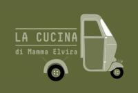 een groen-witte foodtruck met de tekst 'La Cuisine at Manianafrine' bij Casa Mamma Elvira in Lecce