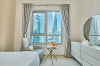 Půdorys ubytování Burj Khalifa Front view & Fountain view Island Paradise 2BR Luxury Apartment Burj residences Golden Homes
