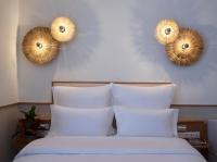 Posteľ alebo postele v izbe v ubytovaní Brown Beach Chalkida Kosher Resort, a member of Brown Hotels