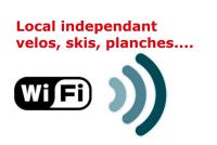 a logo for the local independent videos skypes and planes at Appartement d&#39;une chambre avec vue sur la ville et wifi a Embrun in Embrun