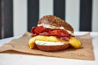 un sándwich sentado encima de un pedazo de papel en Crowne Plaza - Chicago West Loop by IHG, en Chicago