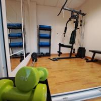 The fitness centre and/or fitness facilities at Hotel Ciudad Cangas de Onis