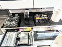 A kitchen or kitchenette at Getares Beach