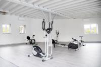 Posilňovňa alebo fitness centrum v ubytovaní Château de Chazelpaud