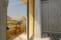 Balkón nebo terasa v ubytování Pyramids Land Hotel