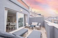 Balkón nebo terasa v ubytování Modern Penthouse with Private Terrace