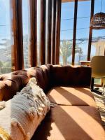 Χώρος καθιστικού στο Blumen Hotel