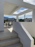 A balcony or terrace at Souvala /Aegina. Excellent location Luxury villa.