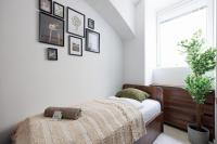 Postel nebo postele na pokoji v ubytování Vienna City Business Rooms