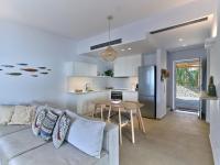 Kuchyň nebo kuchyňský kout v ubytování Private Luxury Scarlet beachfront villa, Molos, Paros