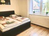 Postel nebo postele na pokoji v ubytování Fresh house