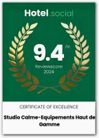 Certyfikat, podpis lub inny dokument wystawiony w obiekcie Studio calme-équipements haut de gamme