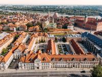 Výhľad na mesto Varšava alebo výhľad na mesto priamo z hotela