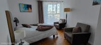 Posteľ alebo postele v izbe v ubytovaní Business & Beach Appart moderne proche mer- 4 personnes, WIFI