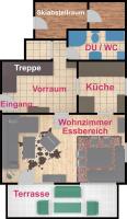 a floor plan of a building with different buildings at Alpen Chalet ELLMAU Zentrum in Ellmau