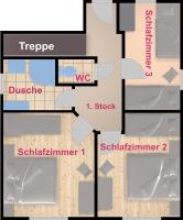 a floor plan of a building at Alpen Chalet ELLMAU Zentrum in Ellmau