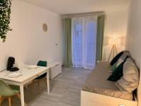 Łóżko lub łóżka w pokoju w obiekcie Appartement tout équipé à 6 minutes de la Gare St Charles