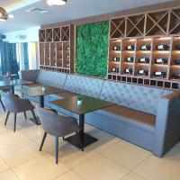 Χώρος καθιστικού στο Hotel River