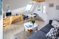 Posezení v ubytování Ferienwohnung Dünenrose