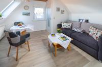 Posezení v ubytování Ferienwohnung Dünenrose