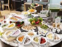 a table topped with lots of different types of food at Tenza Hotel at Hakata Station in Fukuoka