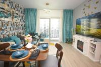 Posezení v ubytování Yas Island 2 BR Turquoise