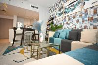 Posezení v ubytování Yas Island 2 BR Turquoise