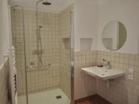 a bathroom with a shower and a sink at Gîte Marronnier in Tourrettes-sur-Loup