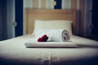 Posteľ alebo postele v izbe v ubytovaní Filanthi Apartments