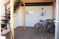 a group of bikes parked in a garage at VENEZ SEJOURNER A GRUISSAN ....PLAGE DES CHALETS in Gruissan