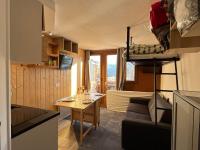 Kuchyňa alebo kuchynka v ubytovaní Avoriaz Centre - Studio rénové 3/4 pers, balcon exposé Sud, à proximité Festival et pistes de ski - FR-1-633-62