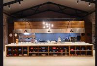 AyvacıkにあるCabras Kazdağlarıのキッチン(カウンター付)