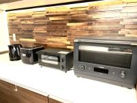 ビリヤード ダーツ 卓球 バーベキュー キッズルーム 4寝室ダブルベッド8台 最大16人 200平米の大きな一軒家にあるキッチンまたは簡易キッチン